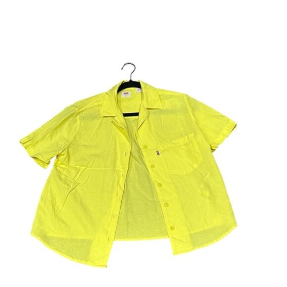 Levi's Bright Yellow Short Sleeve Shirt - Picture 1 of 9